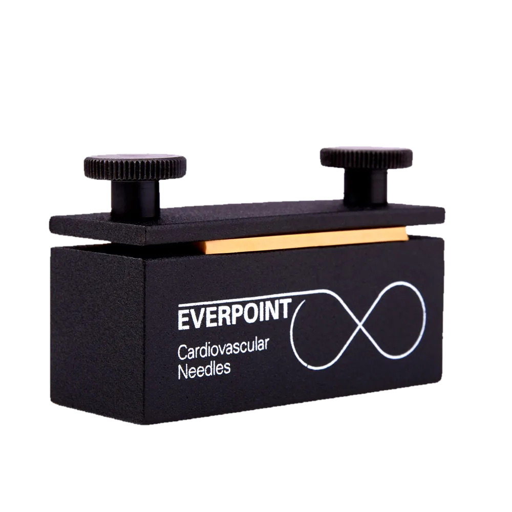 The Everpoint Demo Test is a specialized product designed to test the strength and flexibility of EVERPOINT® cardiovascular needles.